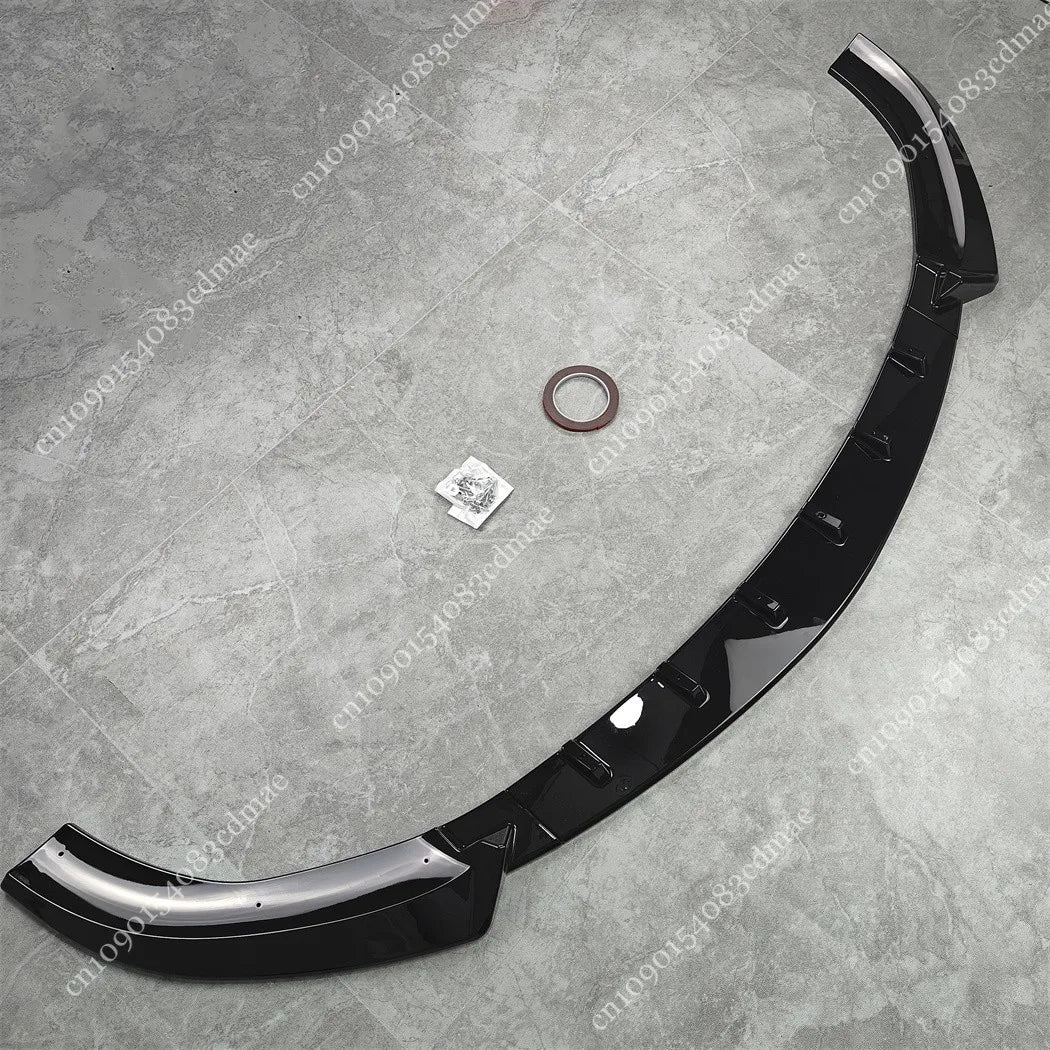 Maxton Style Front Splitter Bumper Lip For V.3 Mercedes-Benz E63 AMG Estate Sedan S213 W213 2017-2021 Gloss Black Car Spoiler