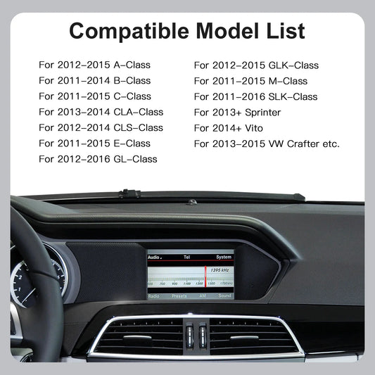 New upgrade Wireless Carplay Android Auto A B C E G GLA CLA GLK ML Class For Mercedes NTG4.5 Becker W177 Benz W204 Carplay NAVI