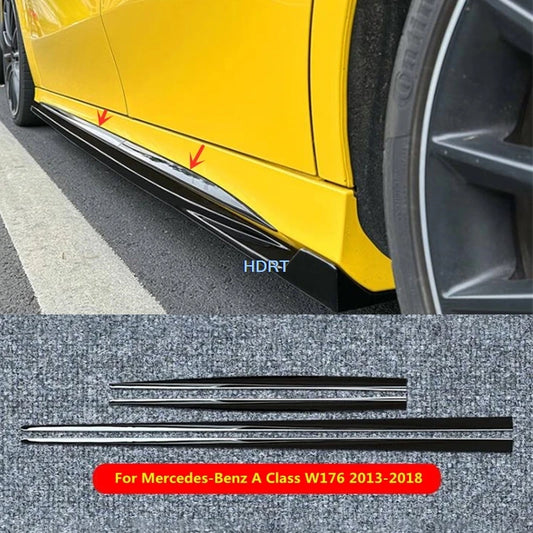 For Mercedes-Benz A Class W176 2013-2018 Car Door Side Skirt Edge Body Trim Protector Decoration Accessories Exterior Sticker